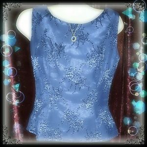 Beautiful dark blue blouse